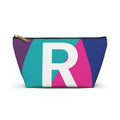 Colorblock Accessory Pouch — Monogram R T-Bottom Cosmetic Bag