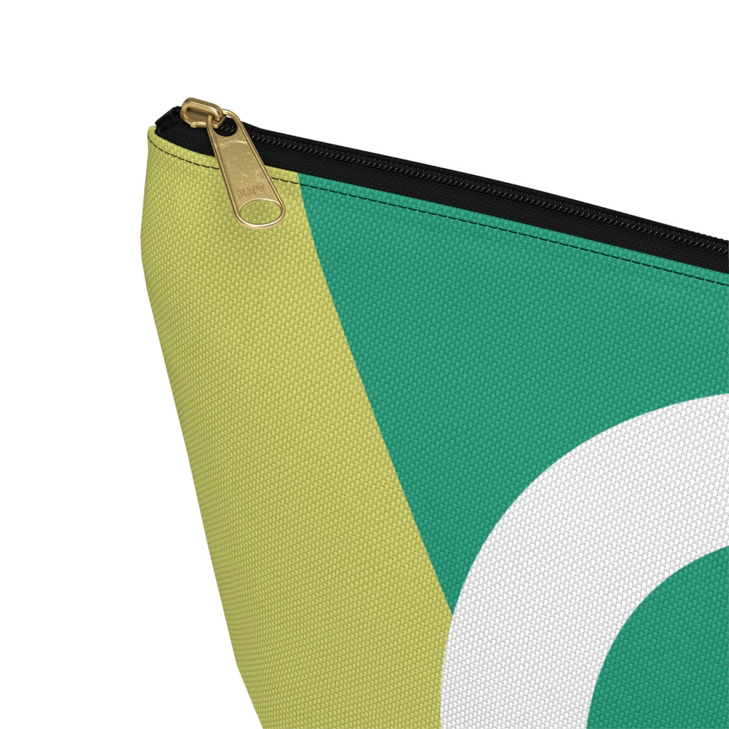 Initials Colorblock Accessory Pouch — Monogram C T-Bottom Cosmetic Bag