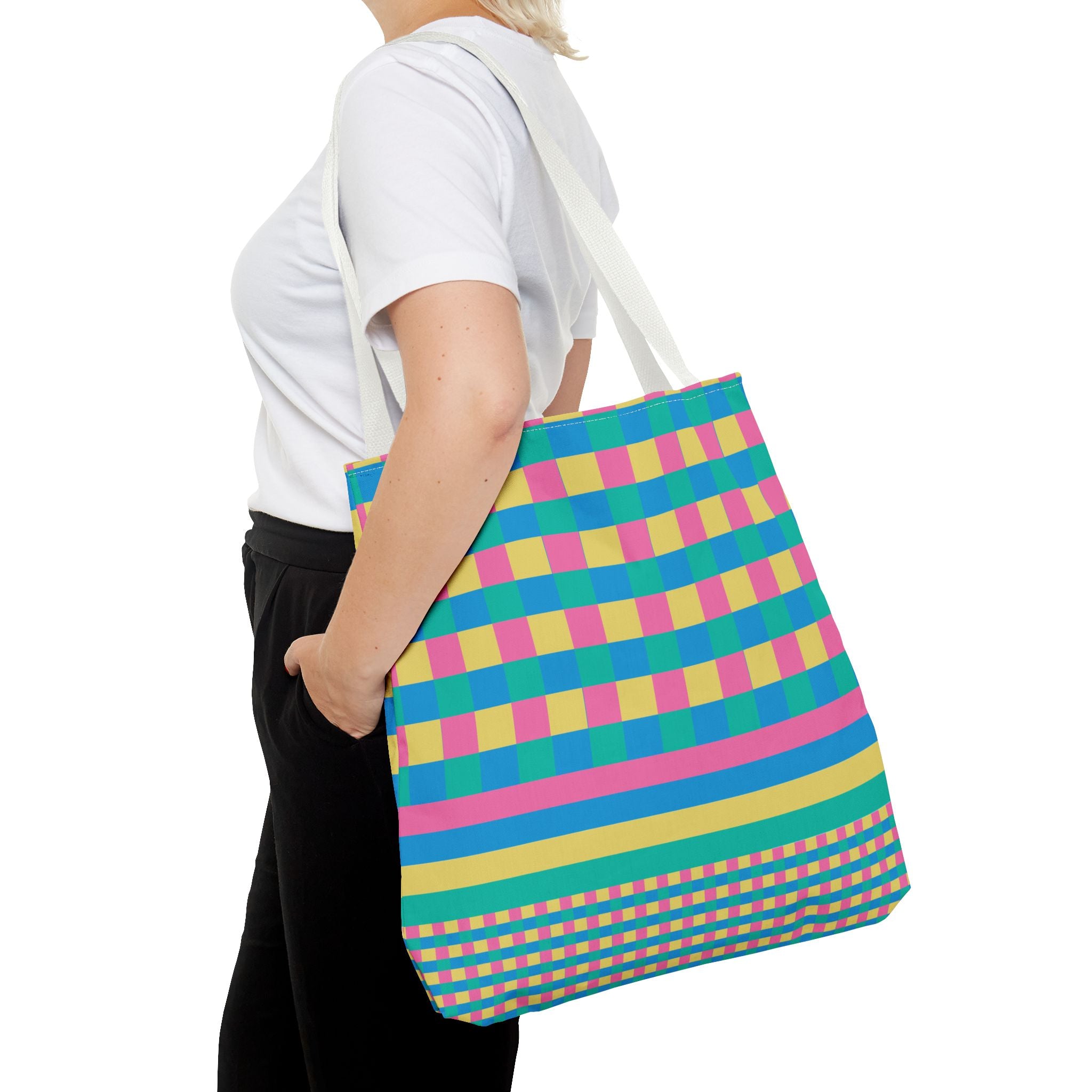Colorblock Tote Bag
