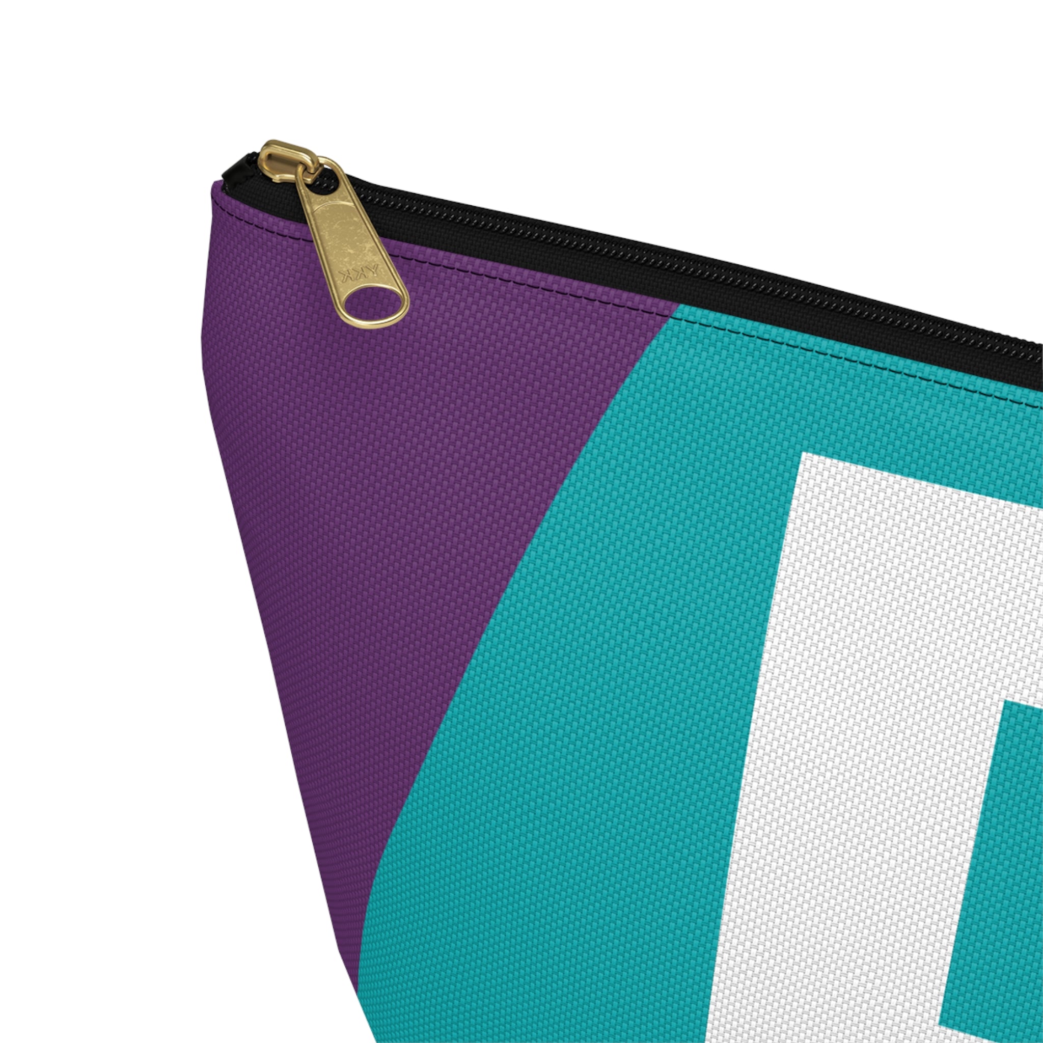 Colorblock Accessory Pouch — Monogram R T-Bottom Cosmetic Bag