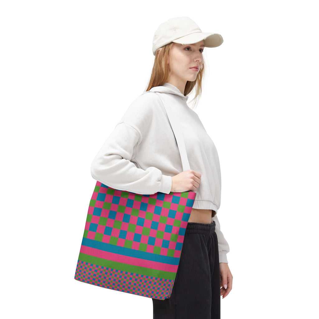 Colorblock Tote Bag