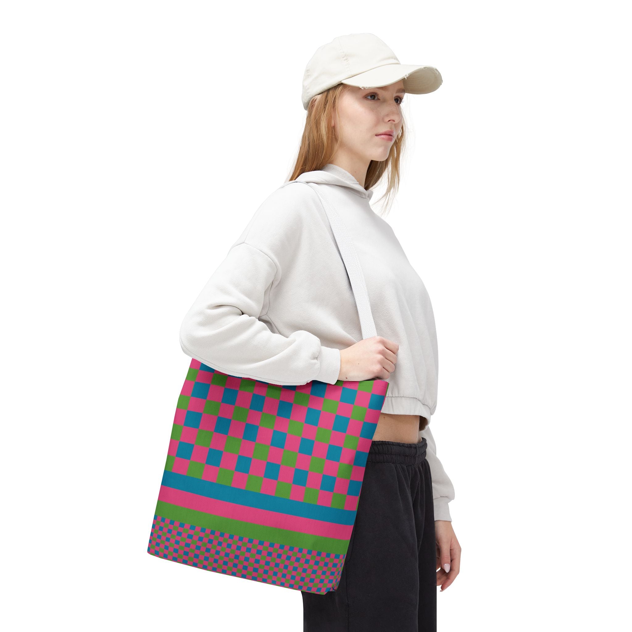 Colorblock Tote Bag