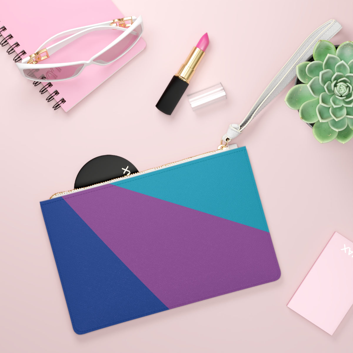 Retro Colorblock Clutch Bag | 80s & 90s Inspired
