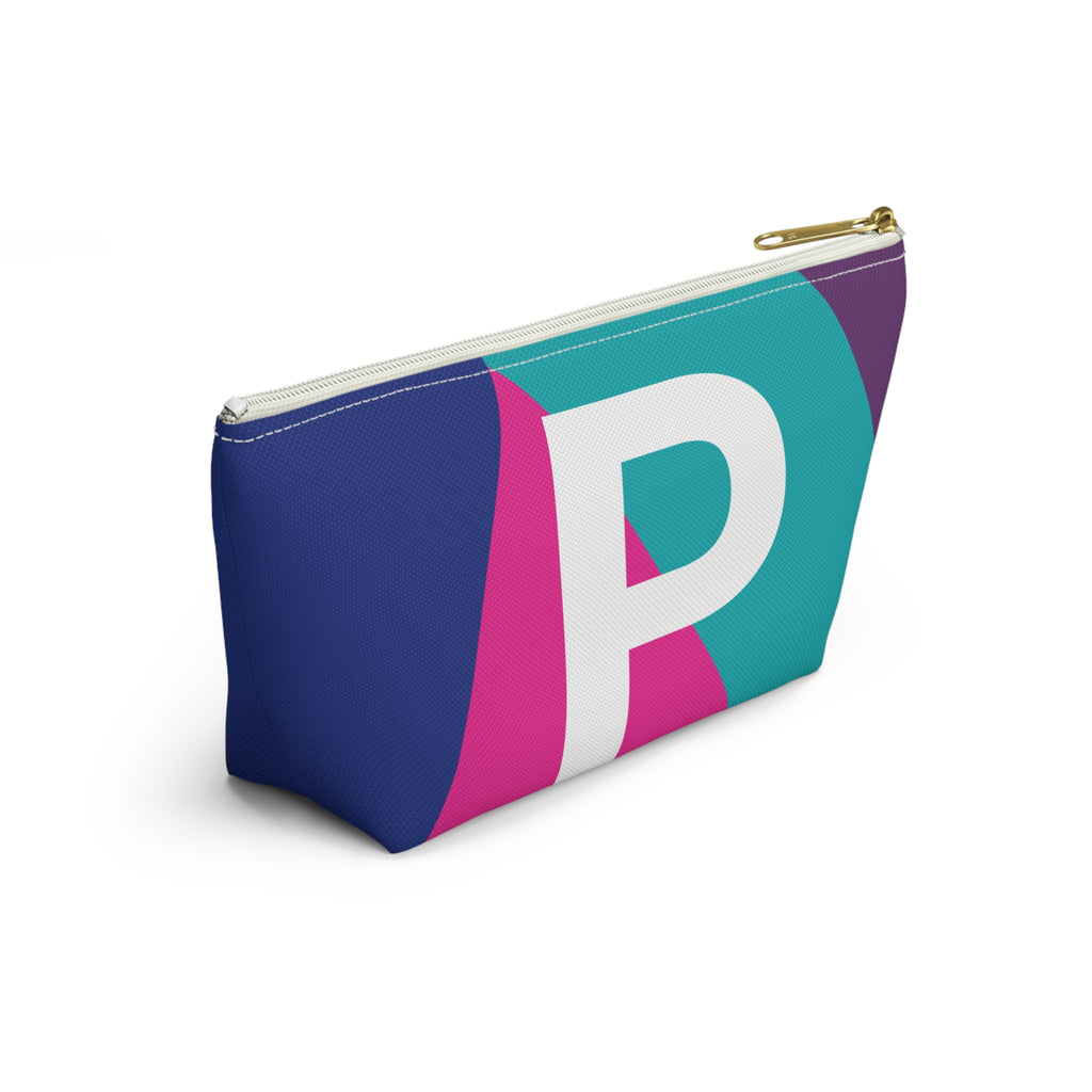 Colorblock Accessory Pouch — Monogram P T-Bottom Cosmetic Bag