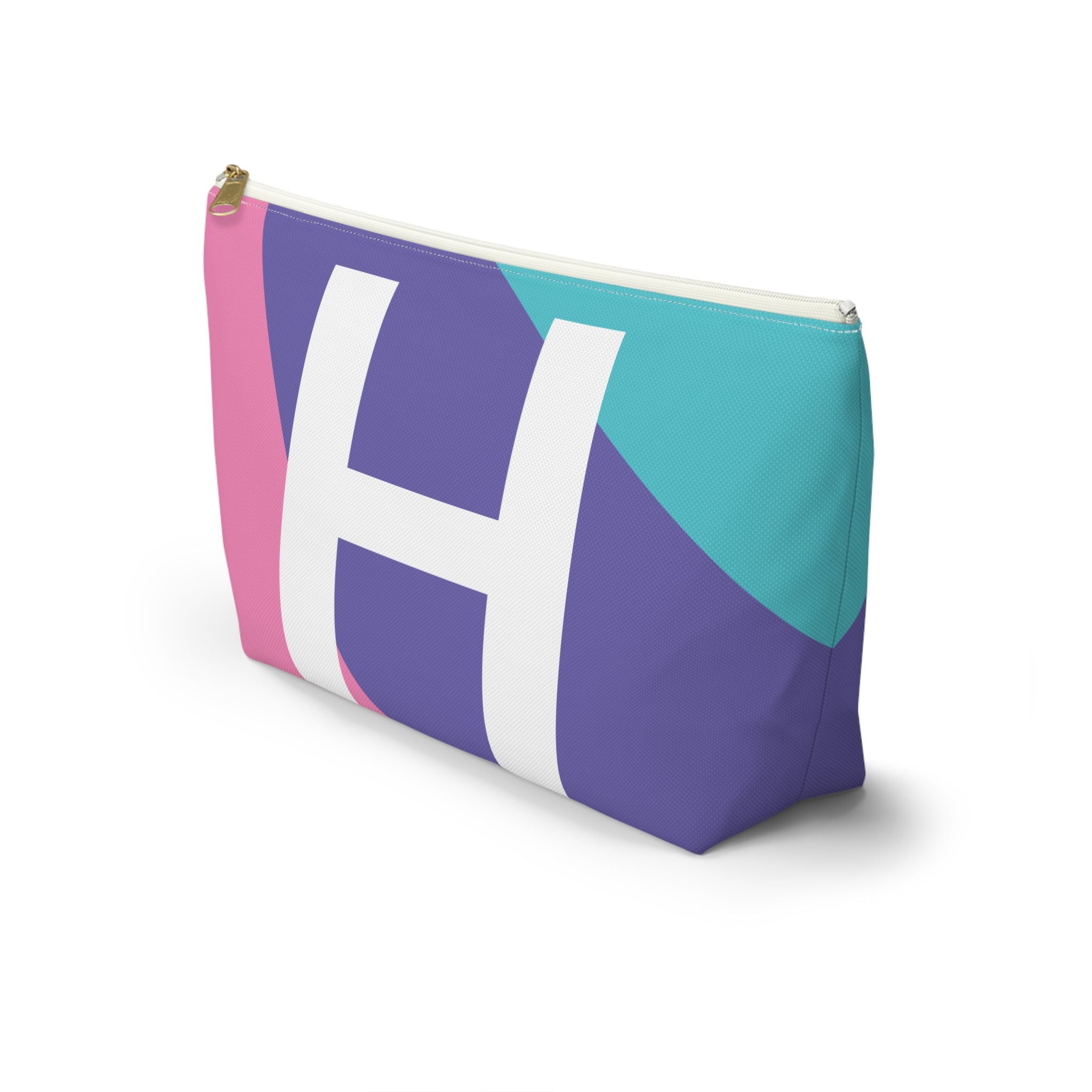 Colorblock Accessory Pouch — Monogram H T-Bottom Cosmetic Bag