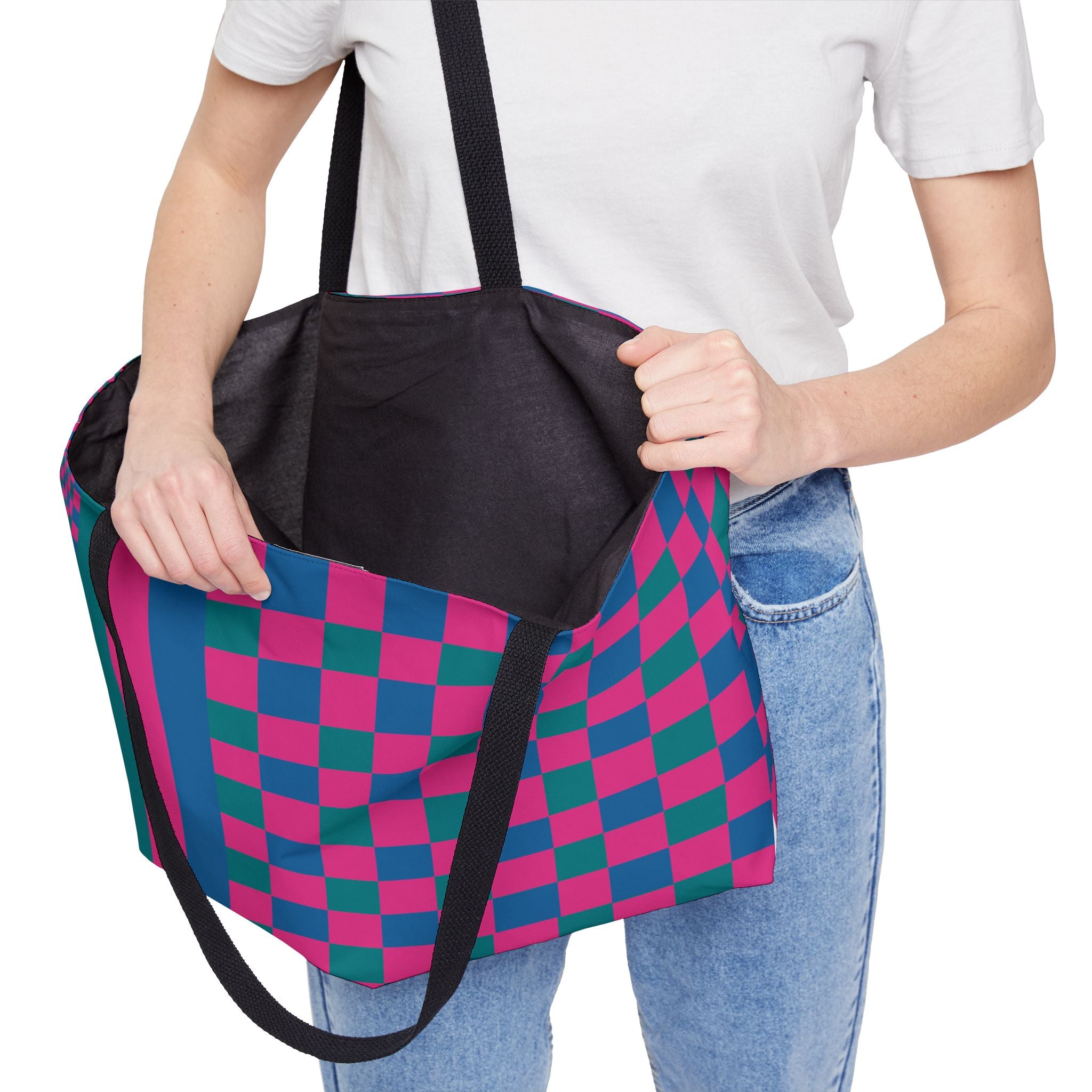 Colorblock Tote Bag