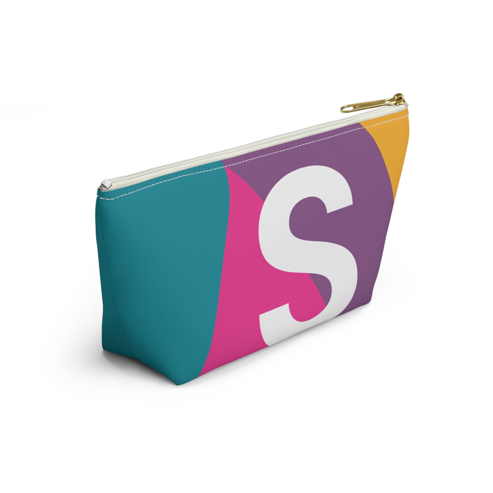 Colorblock Accessory Pouch — Monogram S T-Bottom Cosmetic Bag