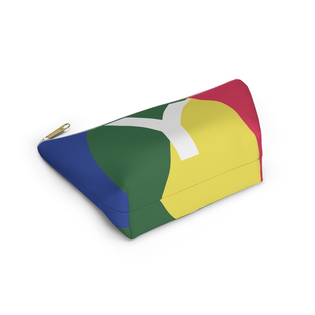 Colorblock Accessory Pouch — Monogram Y T-Bottom Cosmetic Bag
