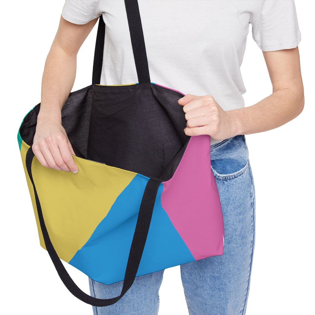 Colorblock Tote Bag
