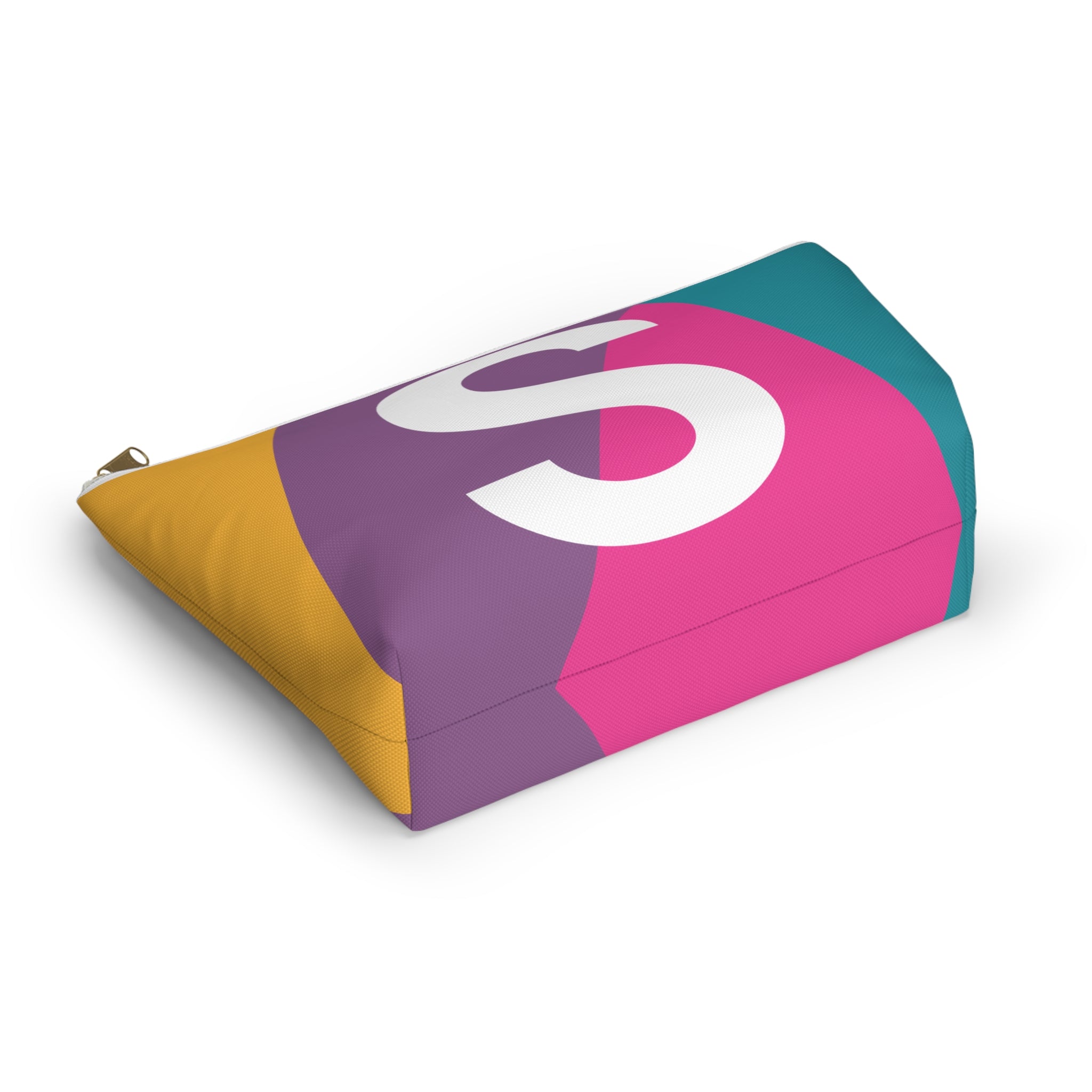 Colorblock Accessory Pouch — Monogram S T-Bottom Cosmetic Bag