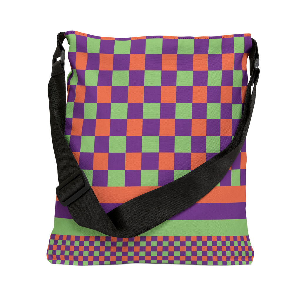 Colorblock Geometric Tote Bag