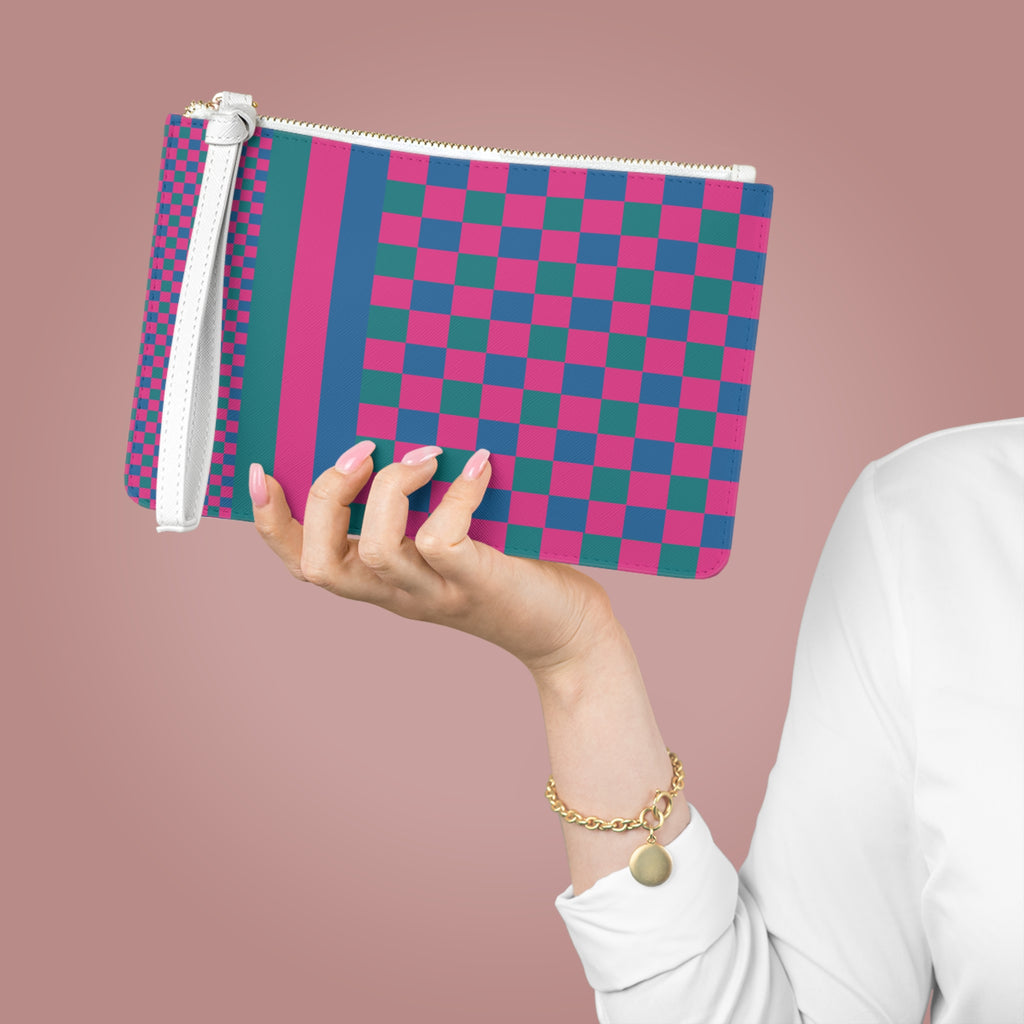 Colorblock Clutch Bag
