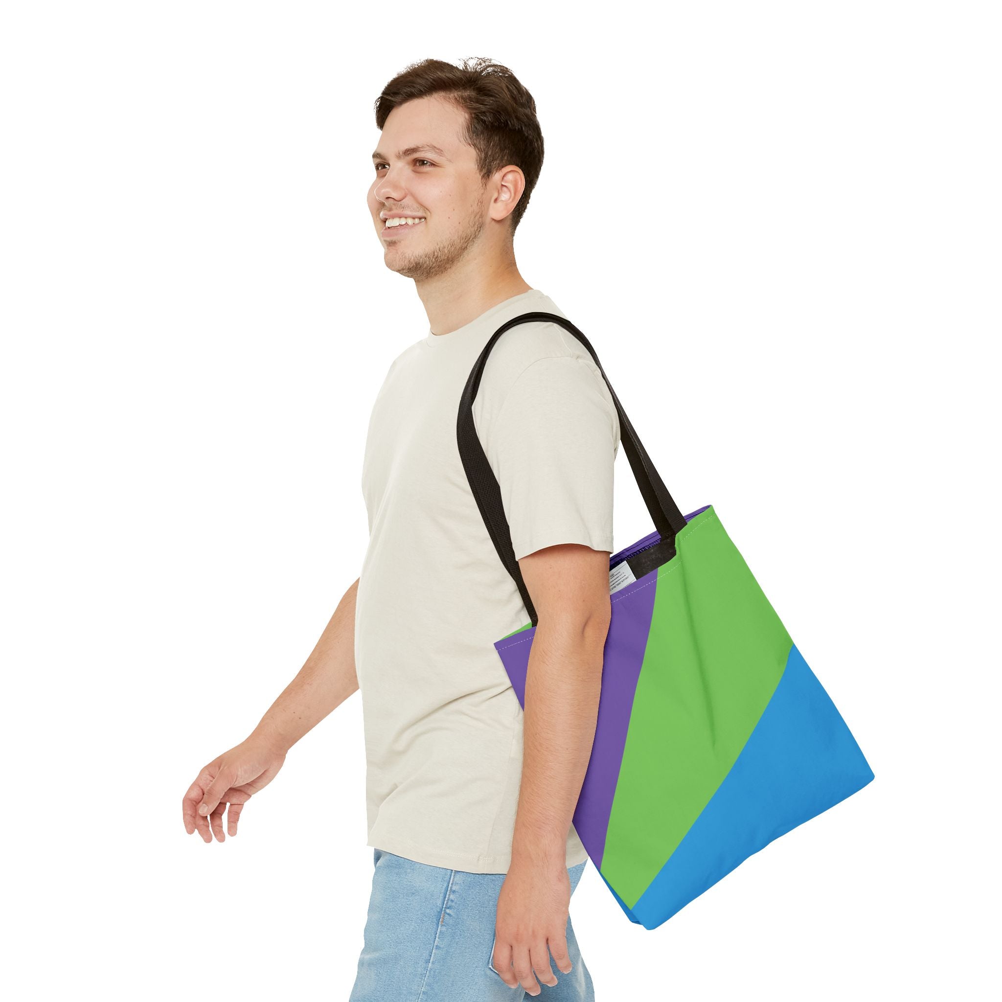 Colorblock Tote Bag
