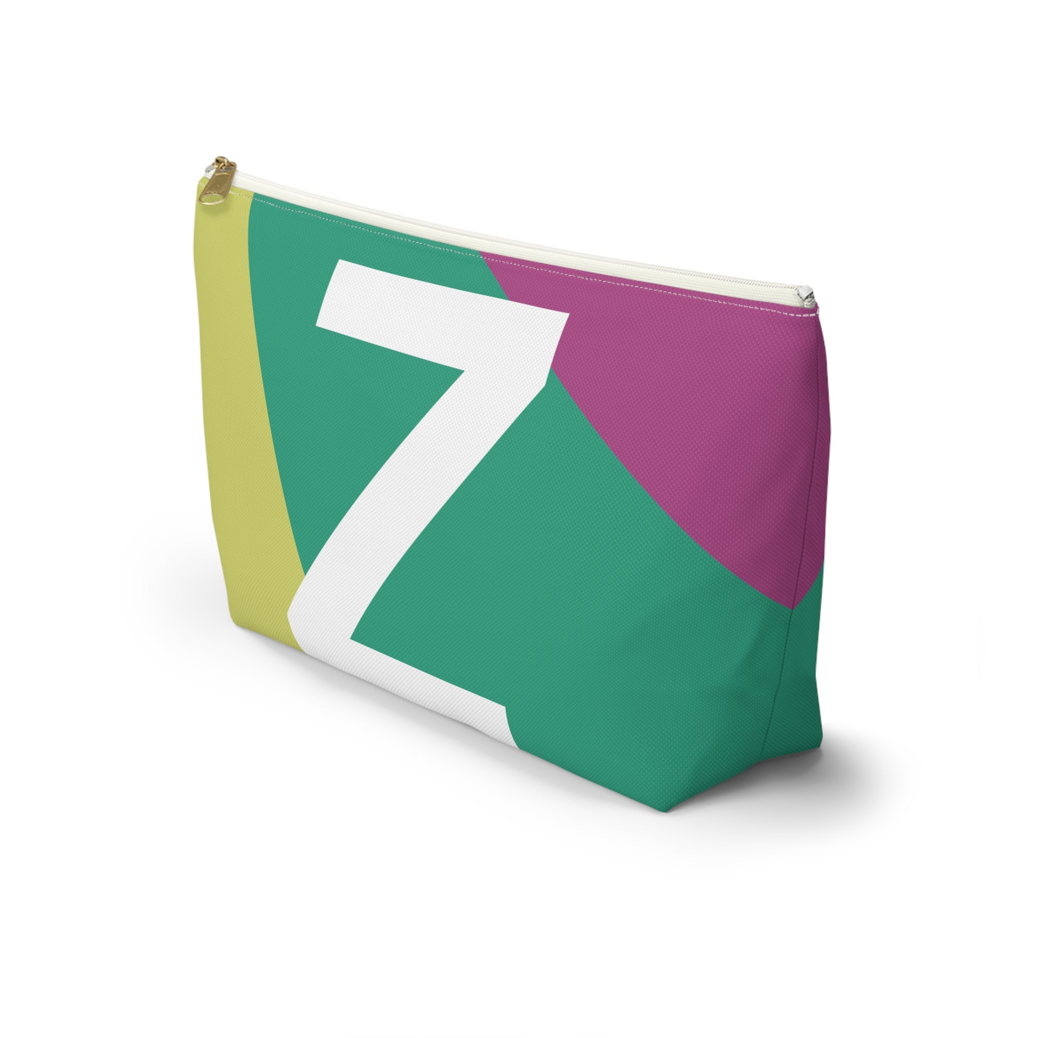 Initials Colorblock Accessory Pouch — Monogram Z T-Bottom Cosmetic Bag
