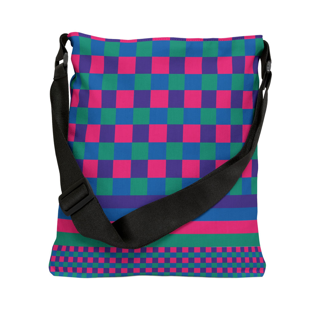 Colorblock Geometric Tote Bag