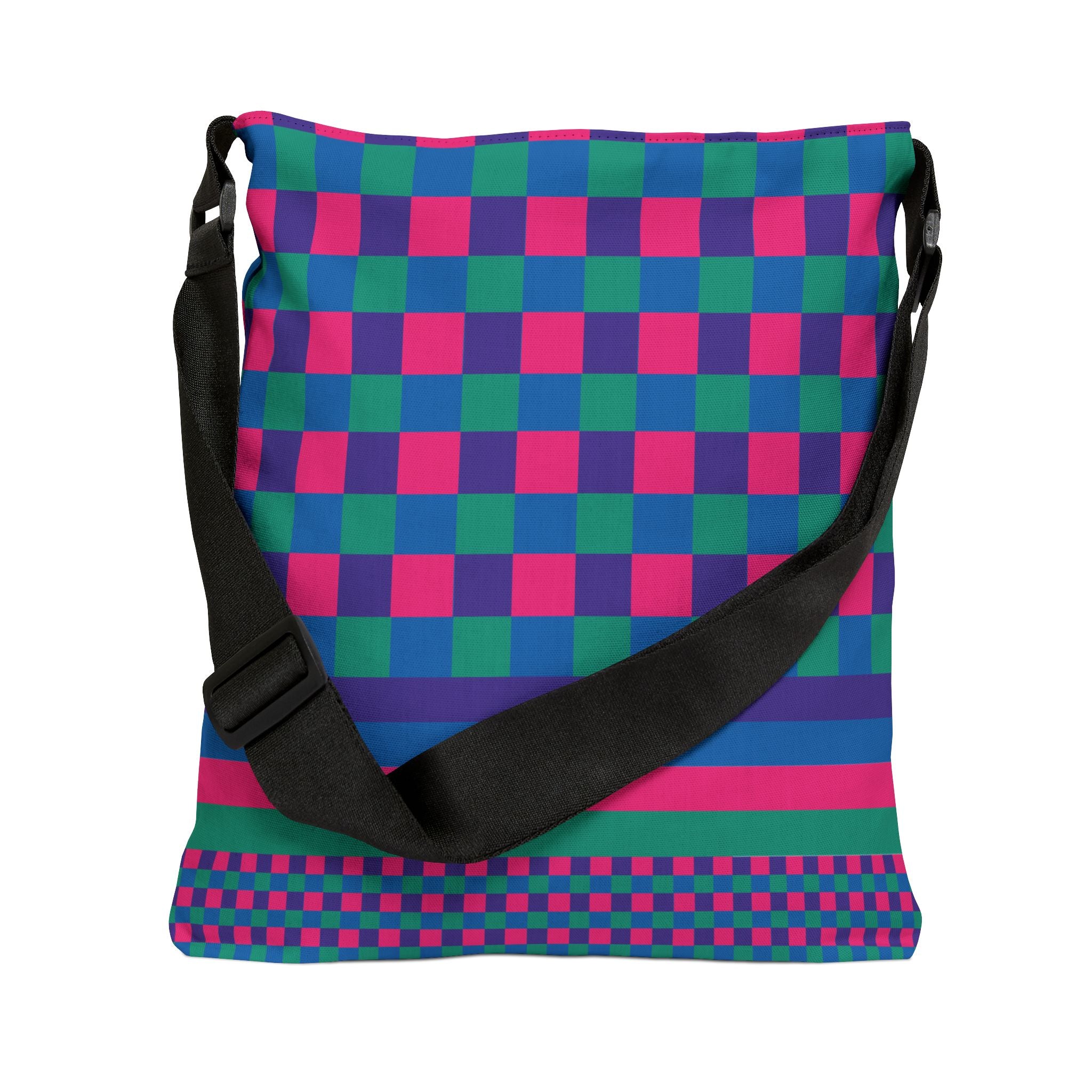 Colorblock Geometric Tote Bag