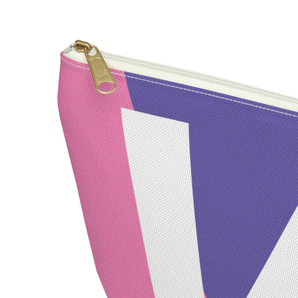 Colorblock Accessory Pouch — Monogram W T-Bottom Cosmetic Bag