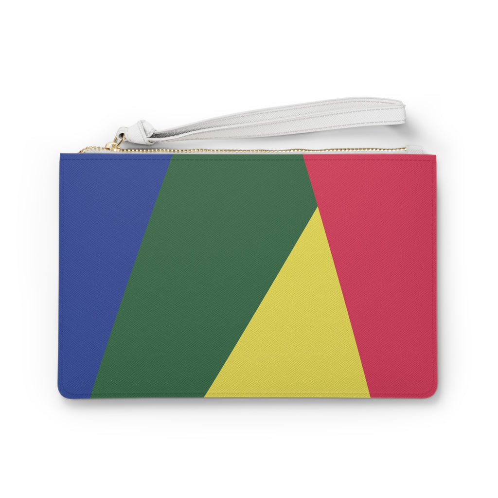 Retro Colorblock Clutch Bag | 80s & 90s Inspired