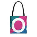 Monogram 'O' Colorblock Tote Bag — Personalized Initial O Shoulder Tote