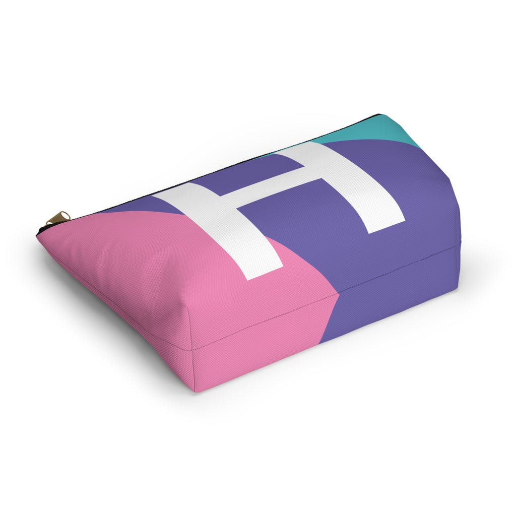 Colorblock Accessory Pouch — Monogram H T-Bottom Cosmetic Bag