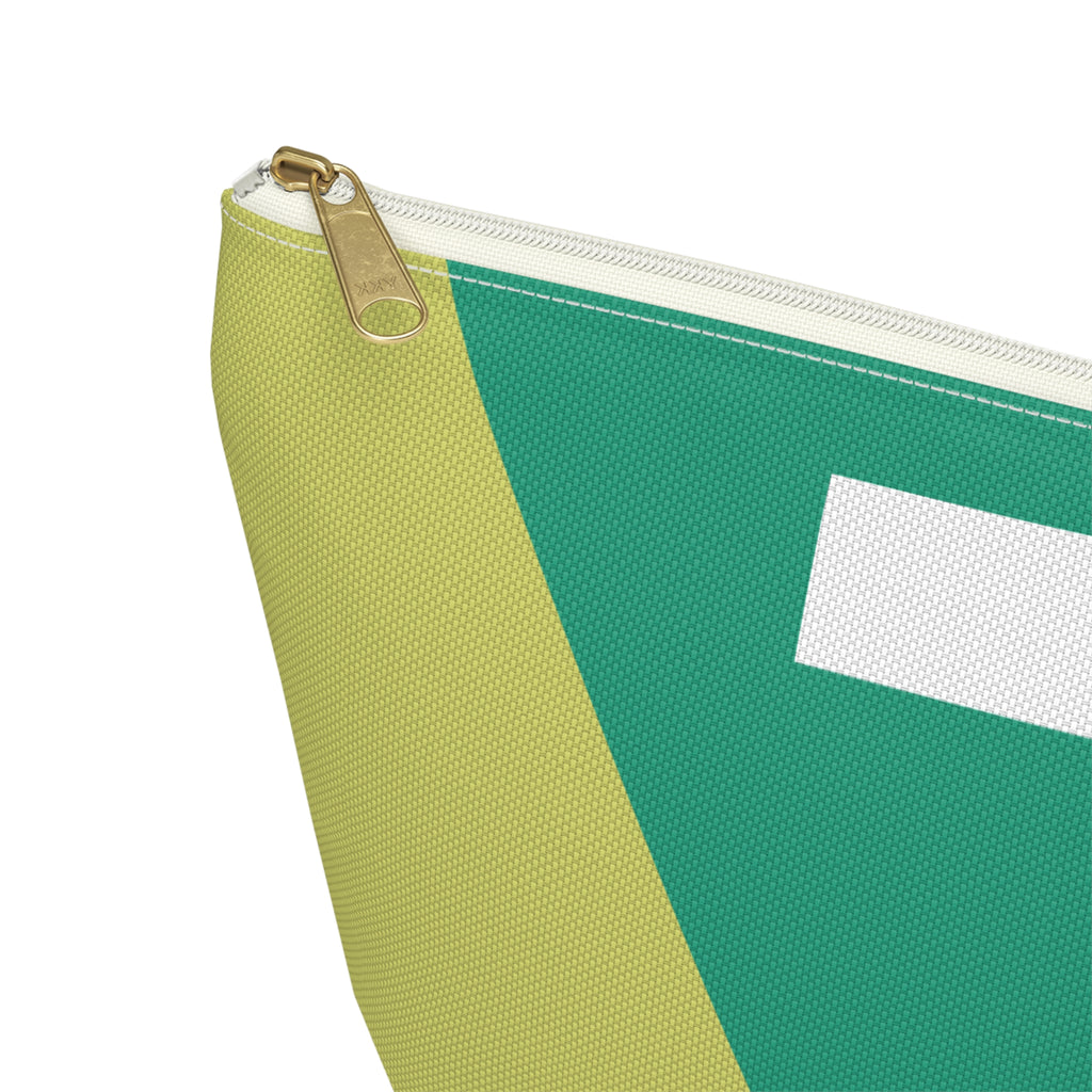 Initials Colorblock Accessory Pouch — Monogram T T-Bottom Cosmetic Bag