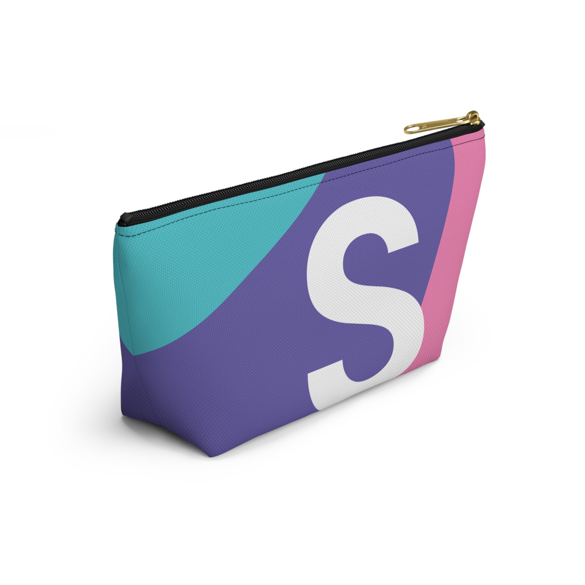 Colorblock Accessory Pouch — Monogram S T-Bottom Cosmetic Bag