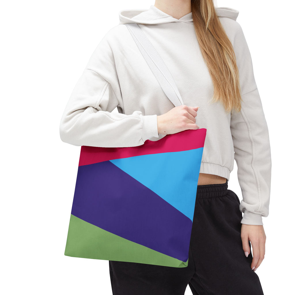 Colorblock Tote Bag