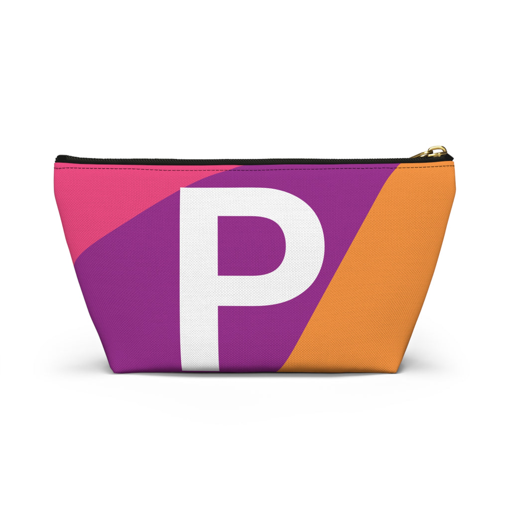 Colorblock Accessory Pouch — Monogram P T-Bottom Cosmetic Bag