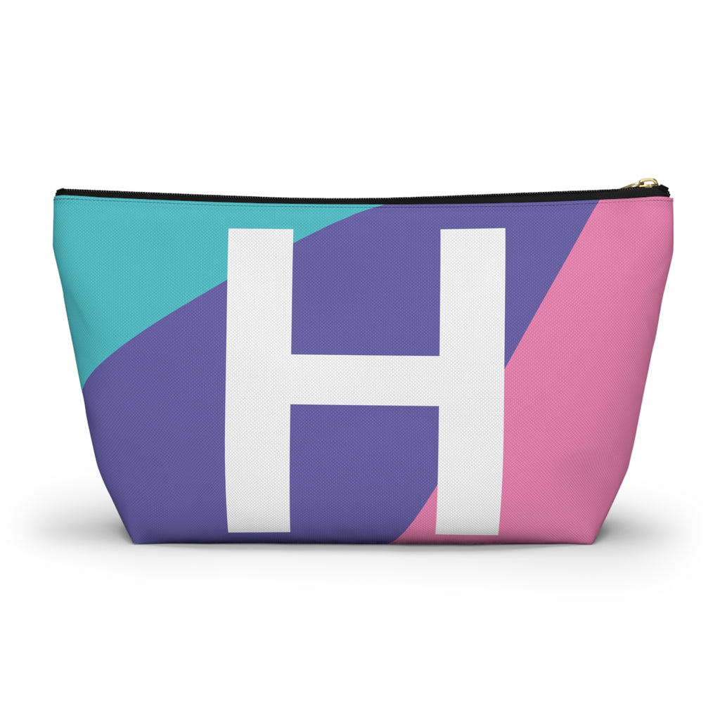 Colorblock Accessory Pouch — Monogram H T-Bottom Cosmetic Bag
