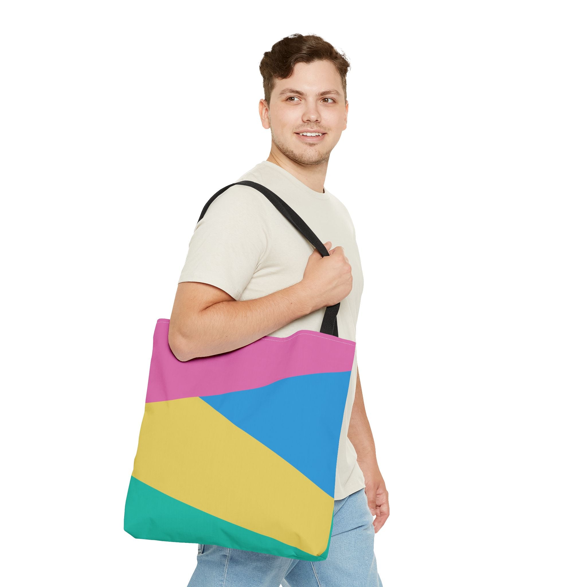 Colorblock Tote Bag