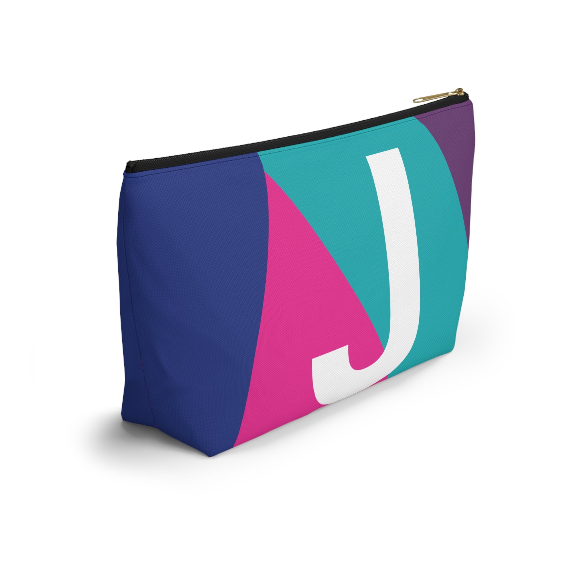 Colorblock Accessory Pouch — Monogram J T-Bottom Cosmetic Bag