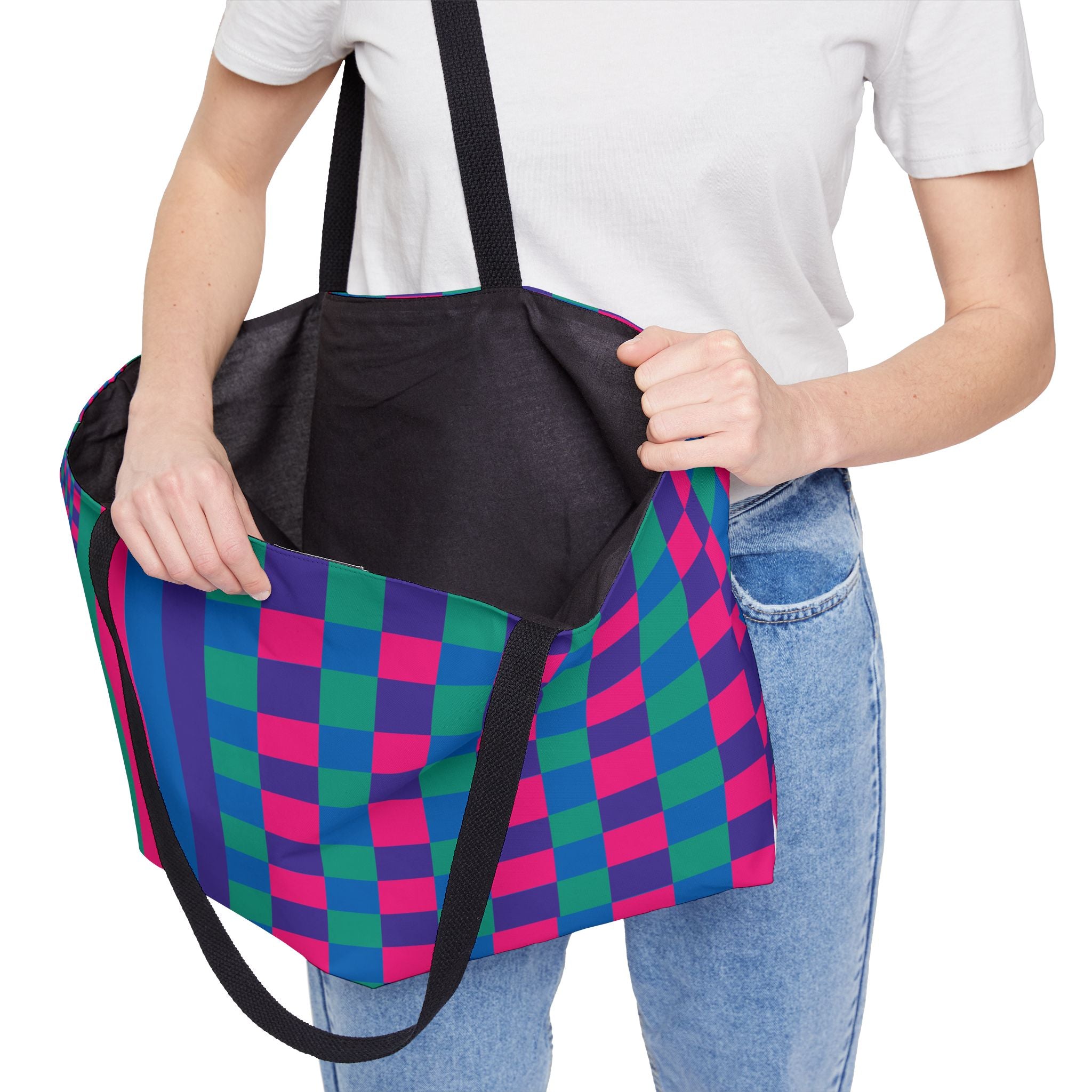 Colorblock Tote Bag