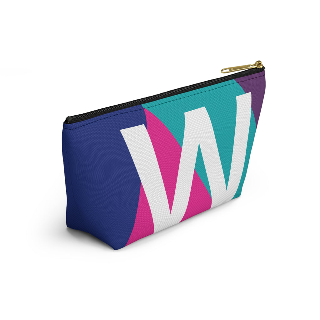 Colorblock Accessory Pouch — Monogram W T-Bottom Cosmetic Bag