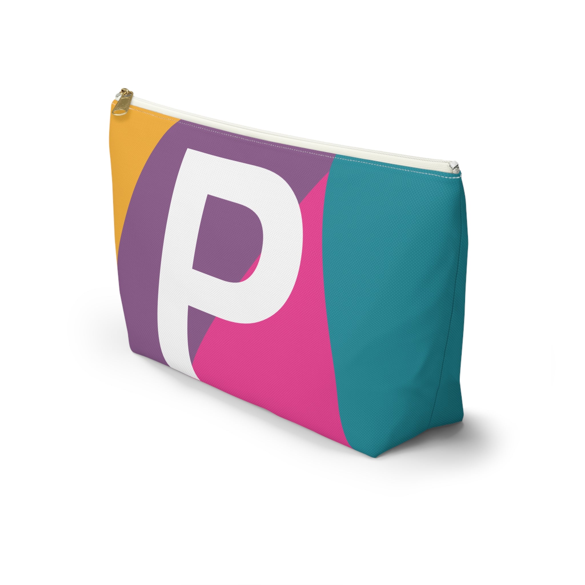 Colorblock Accessory Pouch — Monogram P T-Bottom Cosmetic Bag