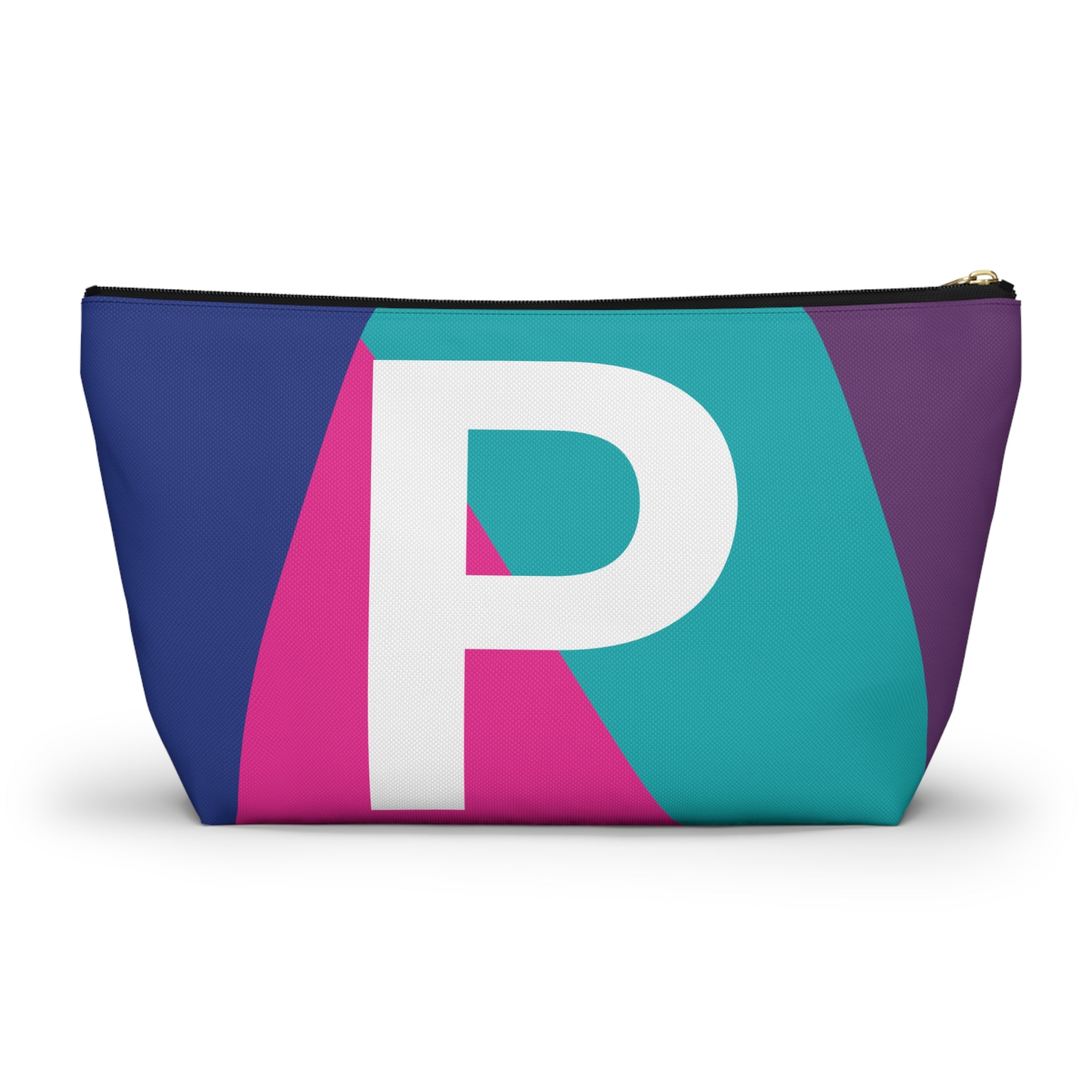 Colorblock Accessory Pouch — Monogram P T-Bottom Cosmetic Bag