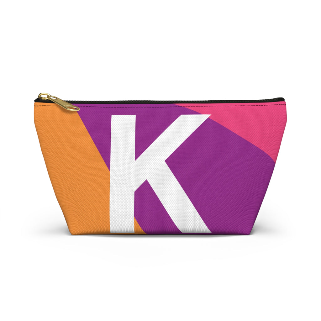 Colorblock Accessory Pouch — Monogram K T-Bottom Cosmetic Bag