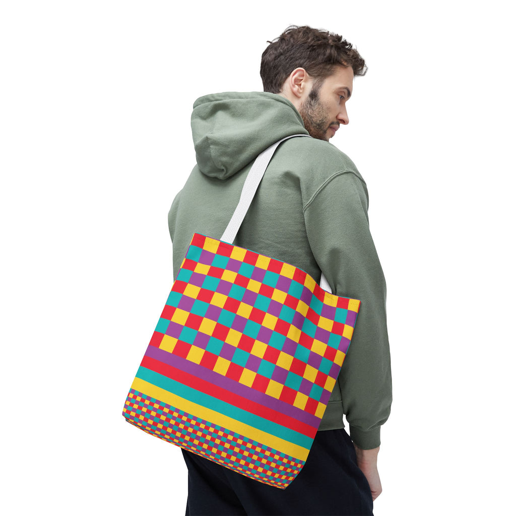 Colorblock Tote Bag