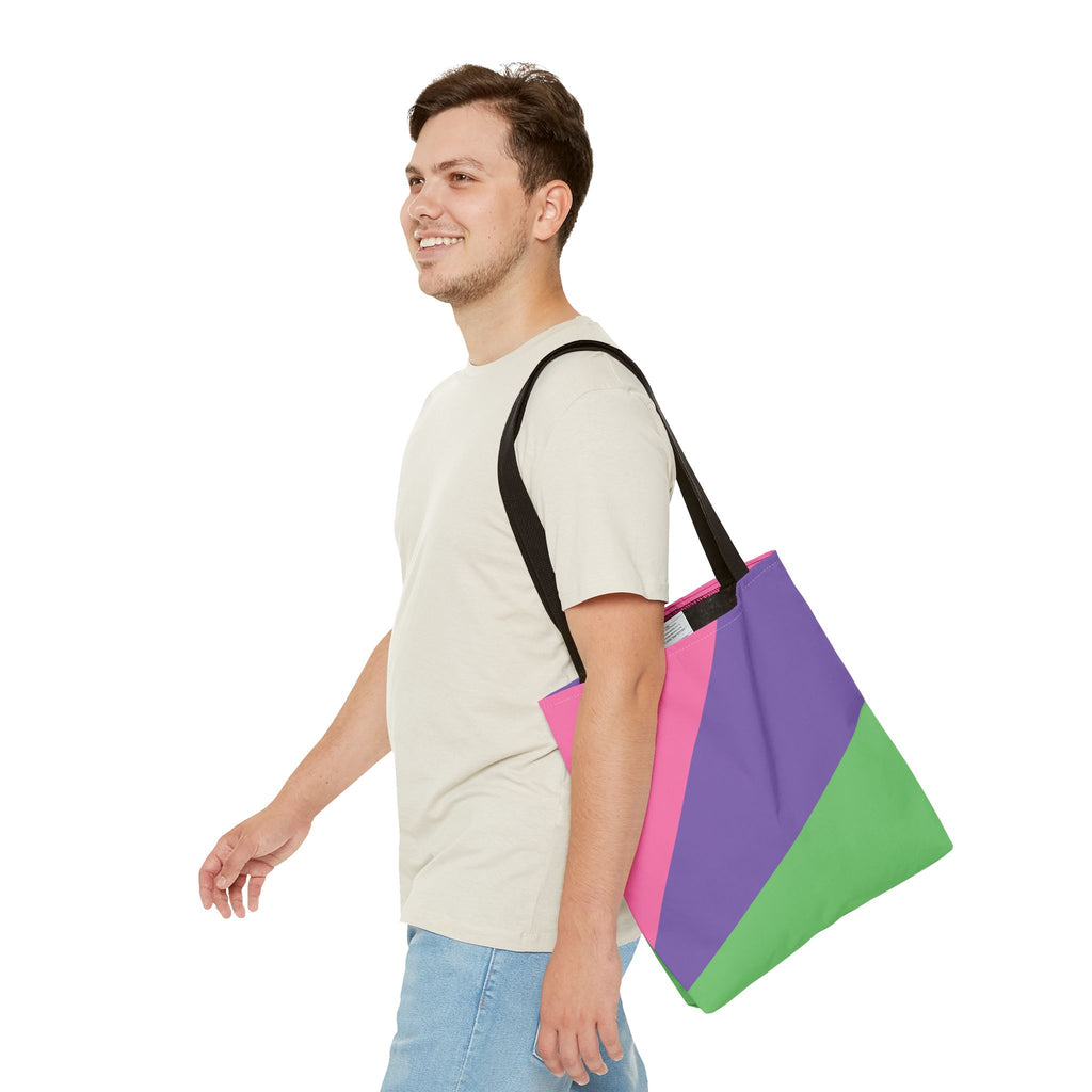 Colorblock Tote Bag