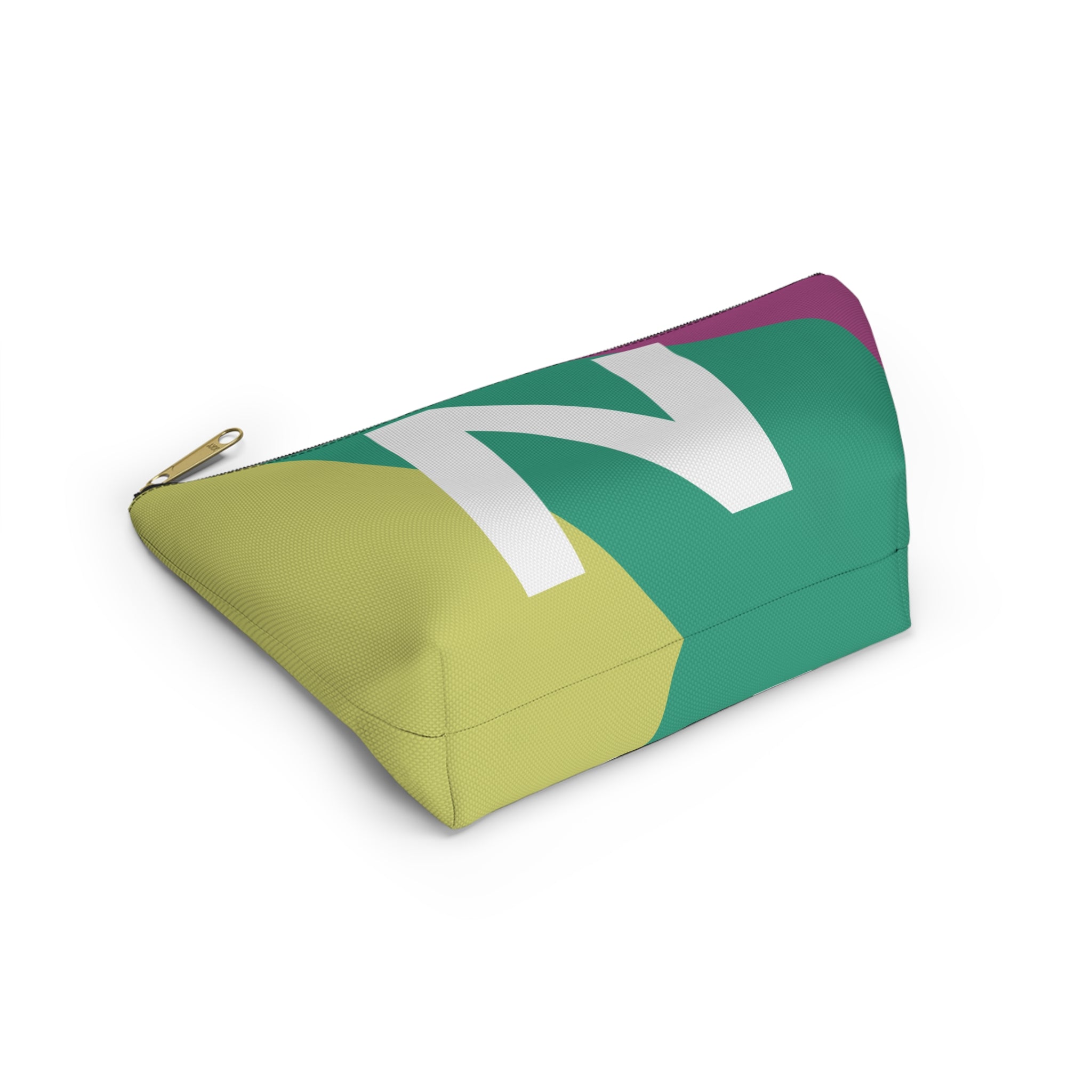 Initials Colorblock Accessory Pouch — Monogram N T-Bottom Cosmetic Bag