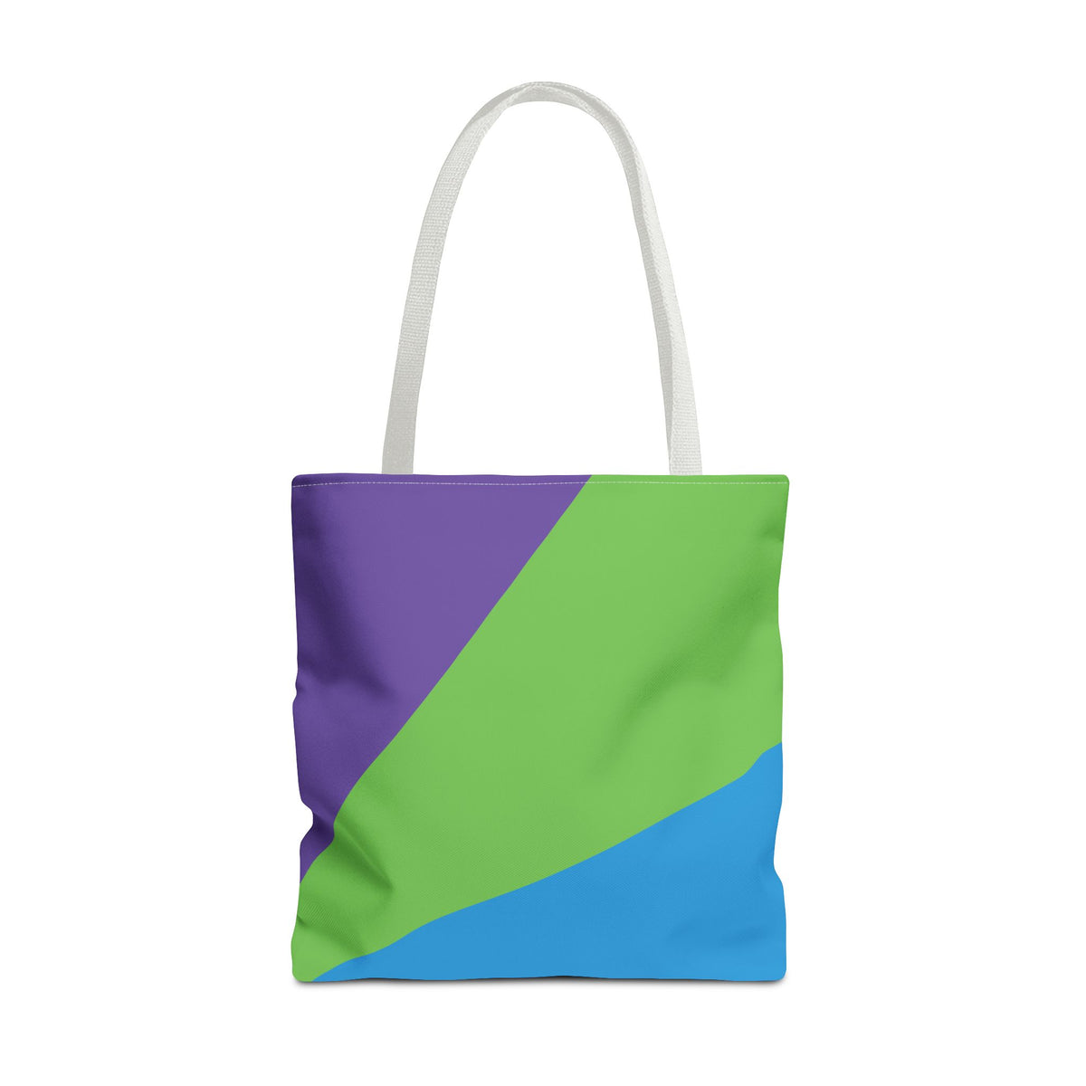 Retro 80s & 90s Inspired Color Block Tote Bag | Stylish Everyday Canvas Shoulder Bag