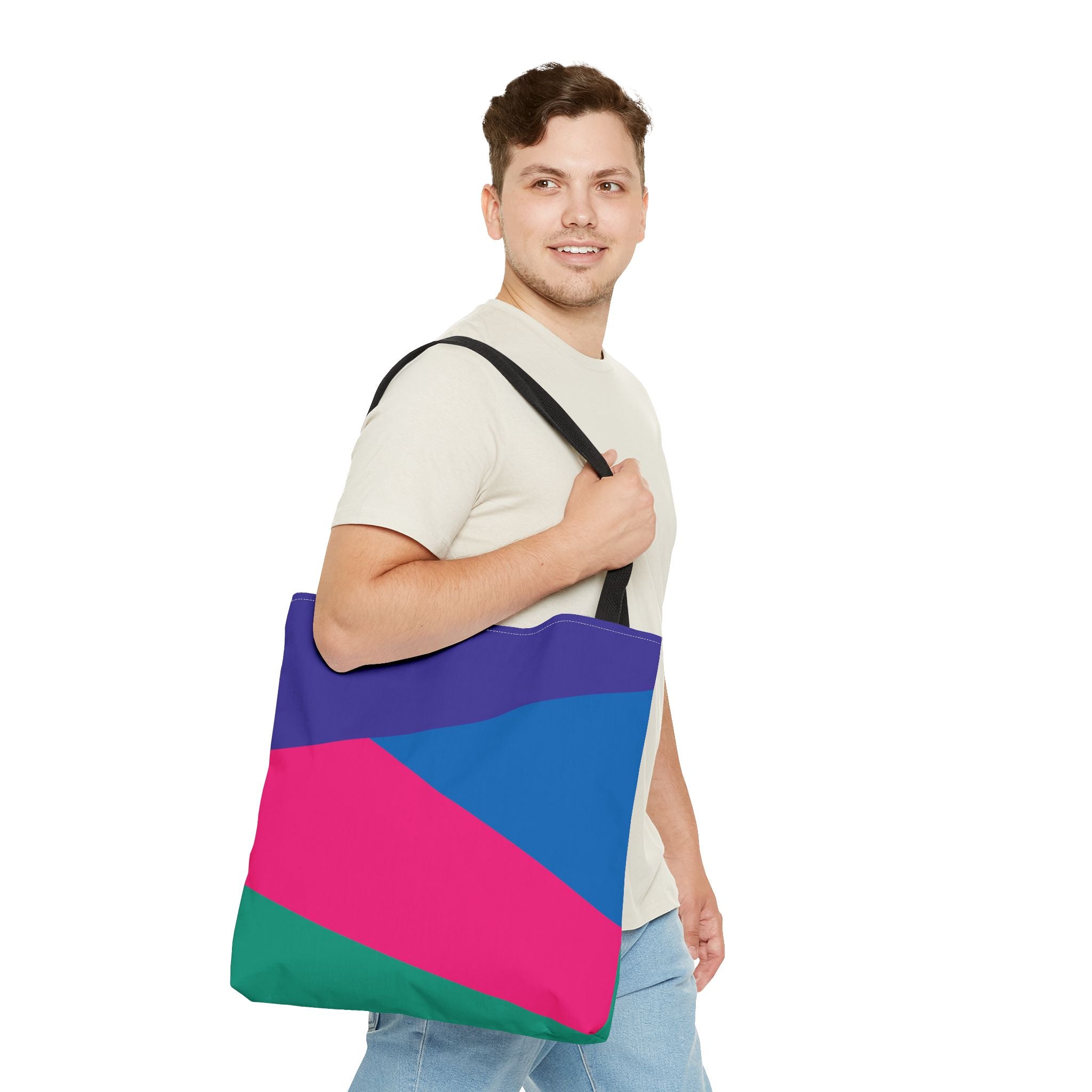 Colorblock Tote Bag