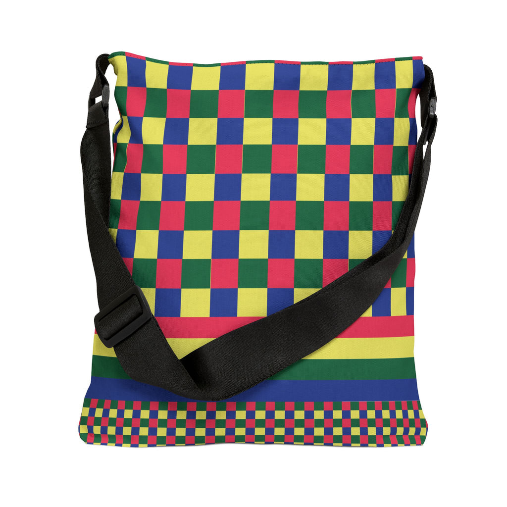 Colorblock Geometric Tote Bag