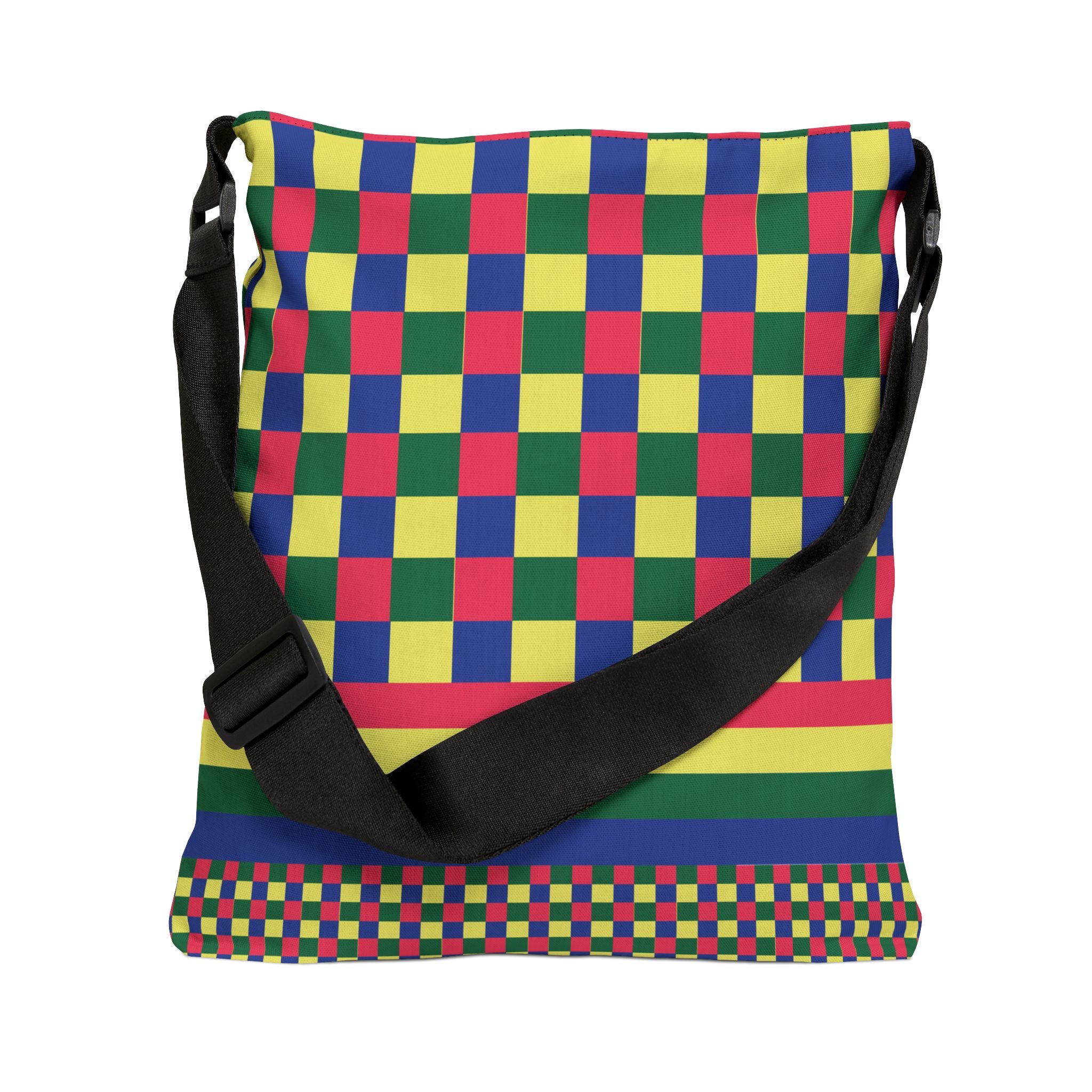 Colorblock Geometric Tote Bag