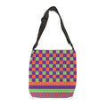 Colorblock Geometric Tote Bag