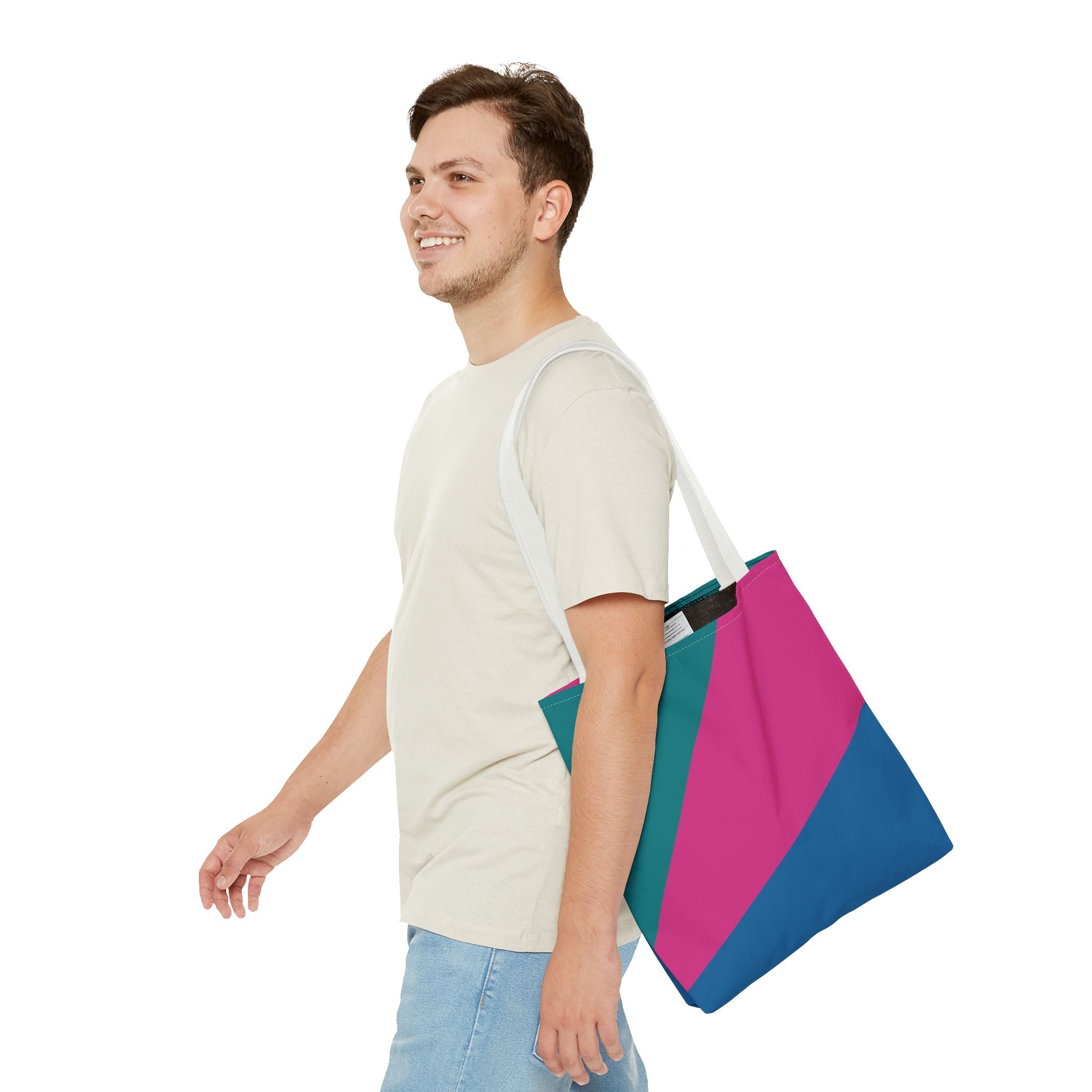 Colorblock Tote Bag
