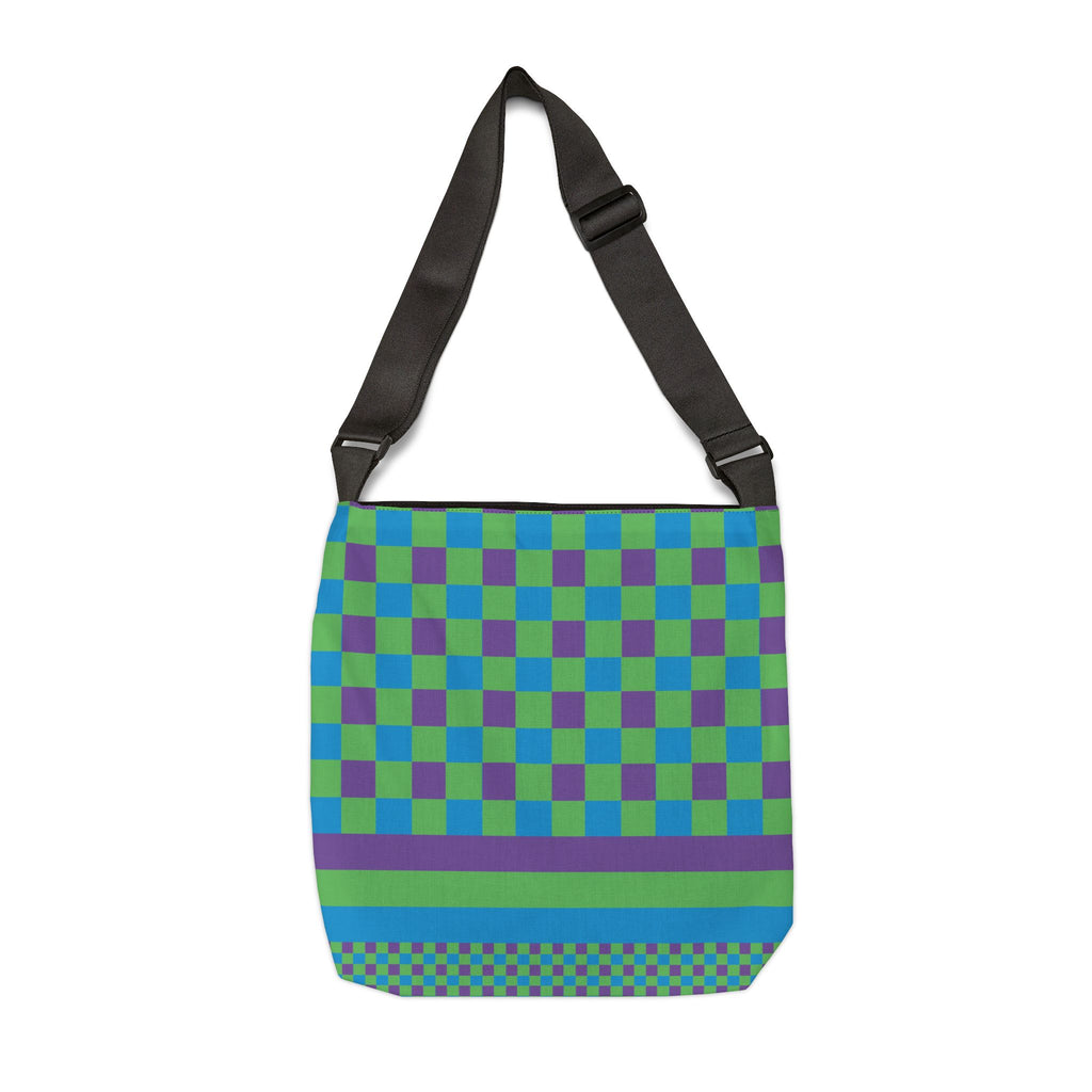 Colorblock Geometric Tote Bag