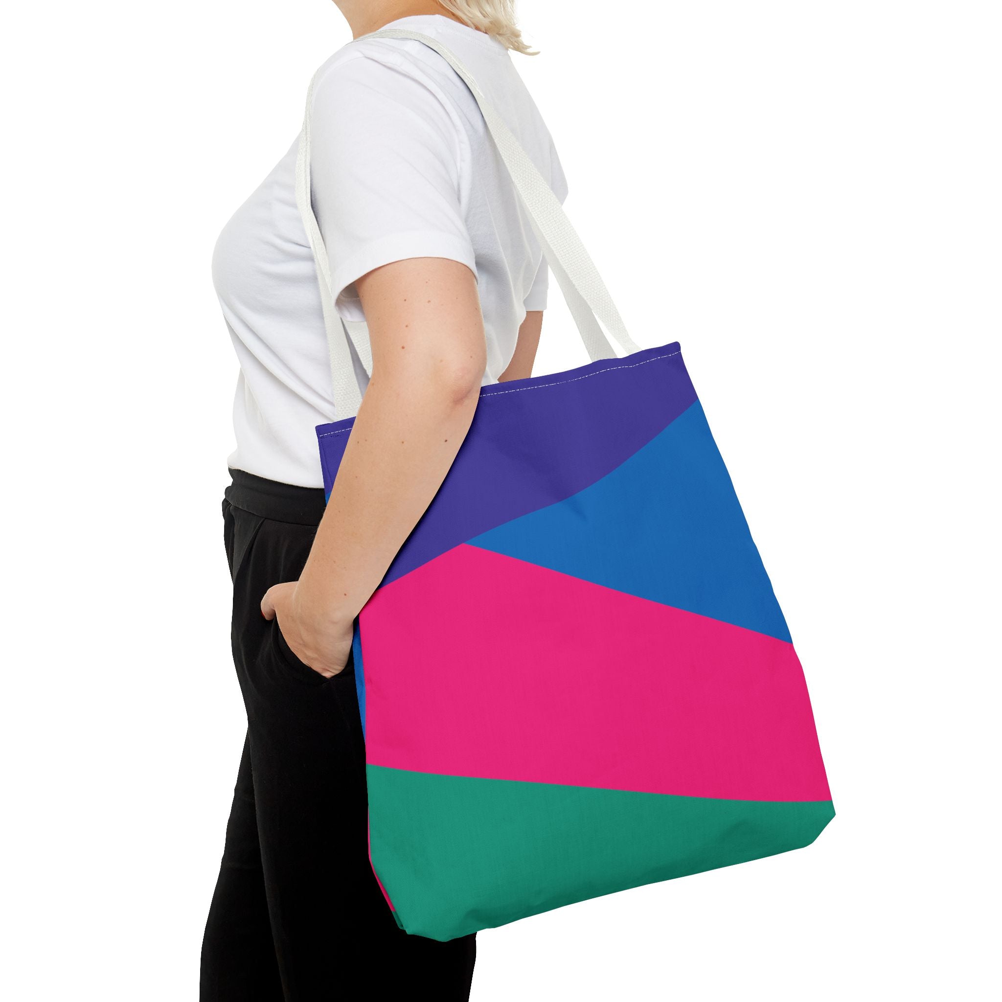 Colorblock Tote Bag