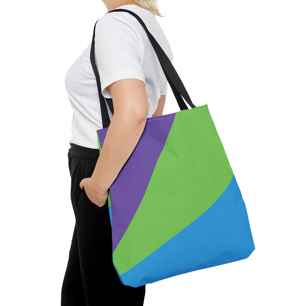 Colorblock Tote Bag