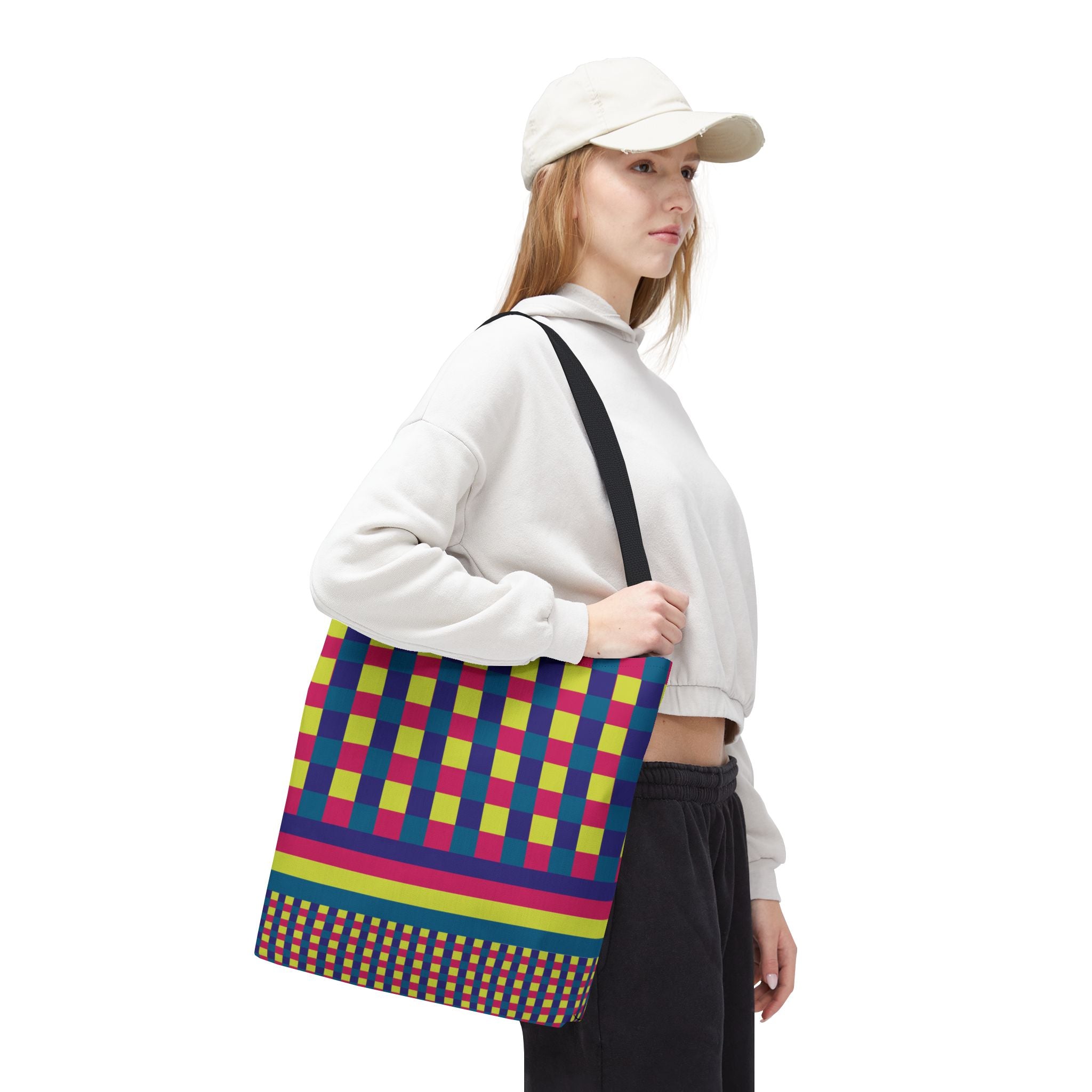 Colorblock Tote Bag