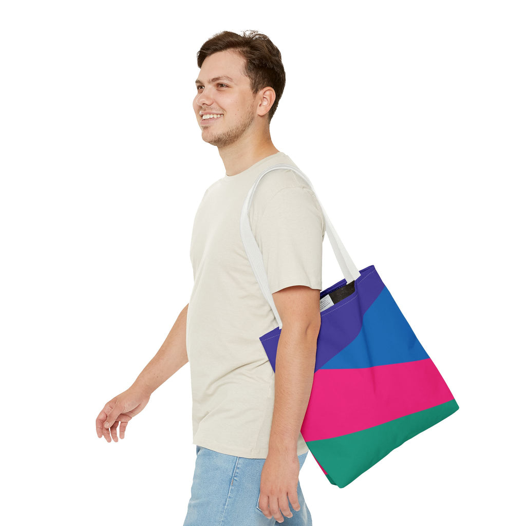 Colorblock Tote Bag
